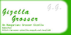 gizella grosser business card